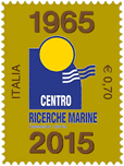Francobollo Centro Ricerche Marine 1965-2015